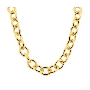 CELI 10.5MM Oval Link Chain in Silver Vermeil